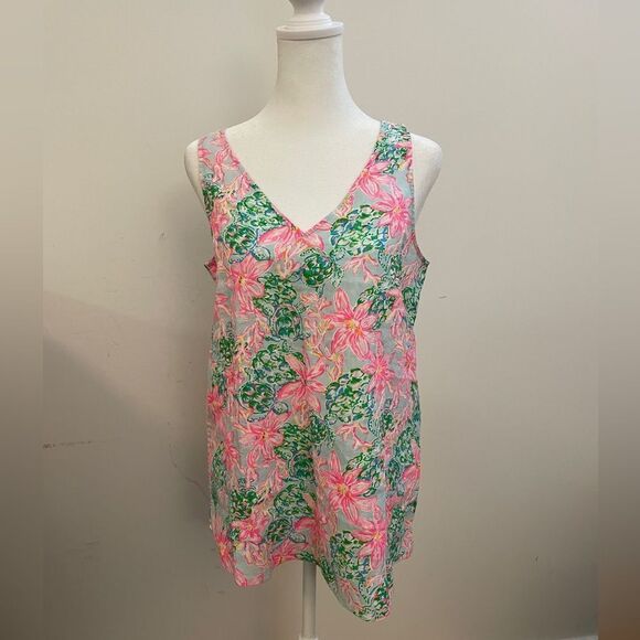 NWT Lily Pulitzer Floral Tank Top Size S - Picture 1 of 9